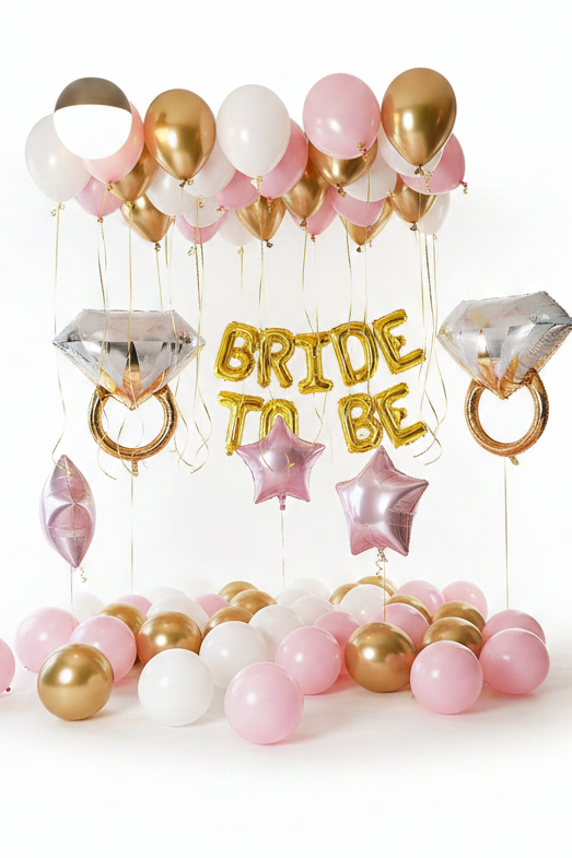 "Bride to Be" Helium Balloons Celebration Set
