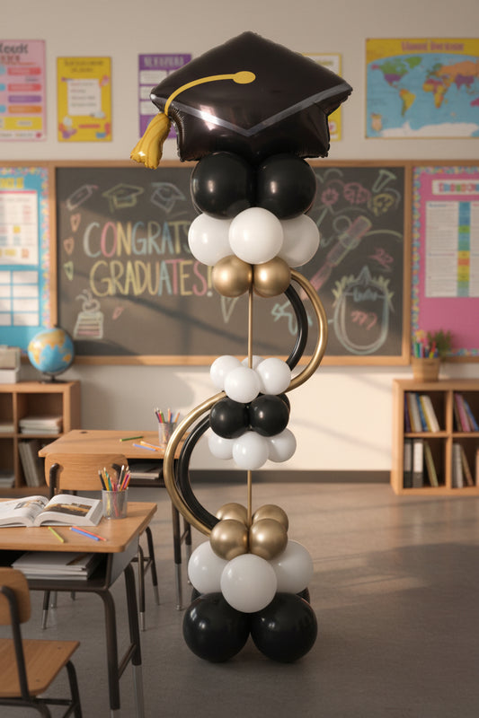 Graduation Balloon Tower