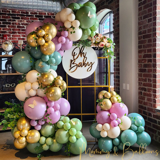 "Gold Window Arch" Balloon Decor Package