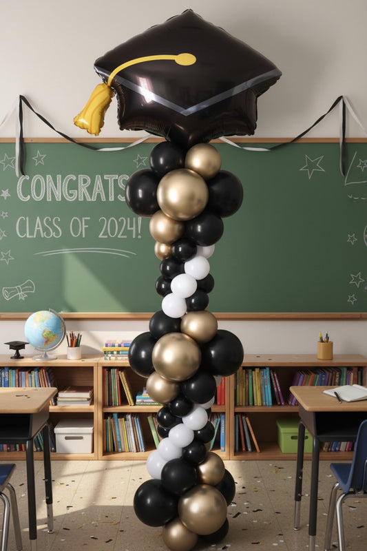 Graduation Balloon Tower