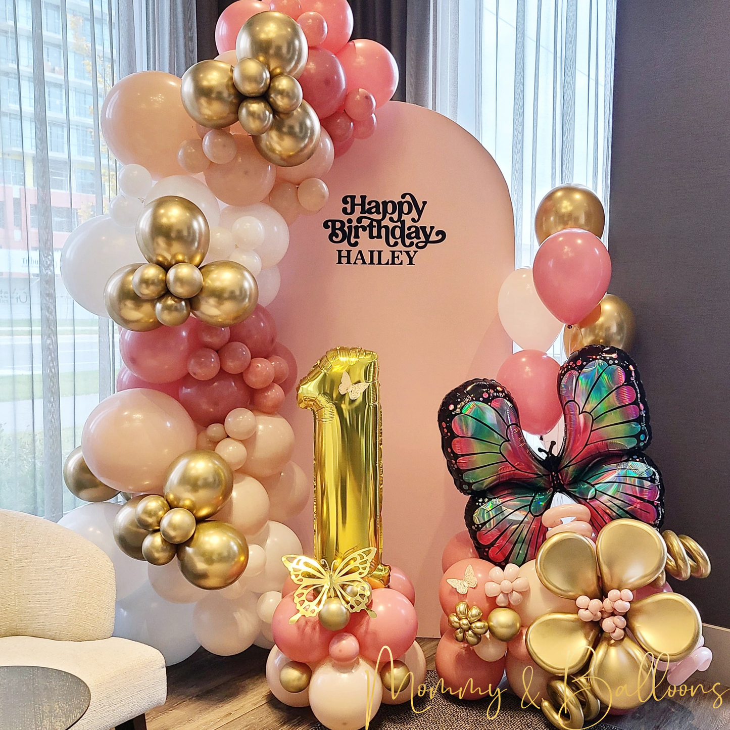 "Rosewood" Luxury Balloon Garland Package