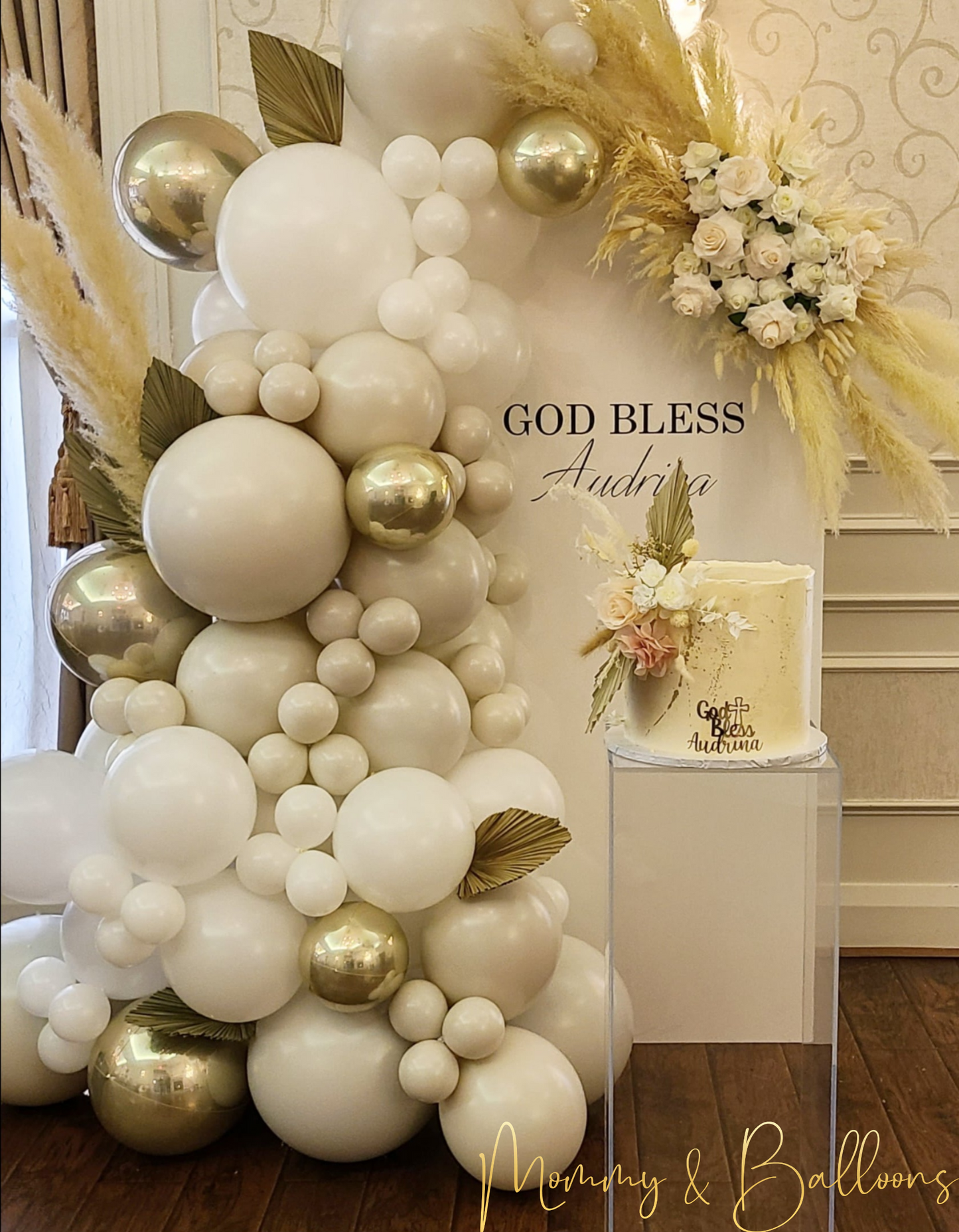 "God Bless Audrina" Balloon Decor Package