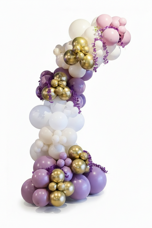 Spring Lilac Balloon Garland To Go