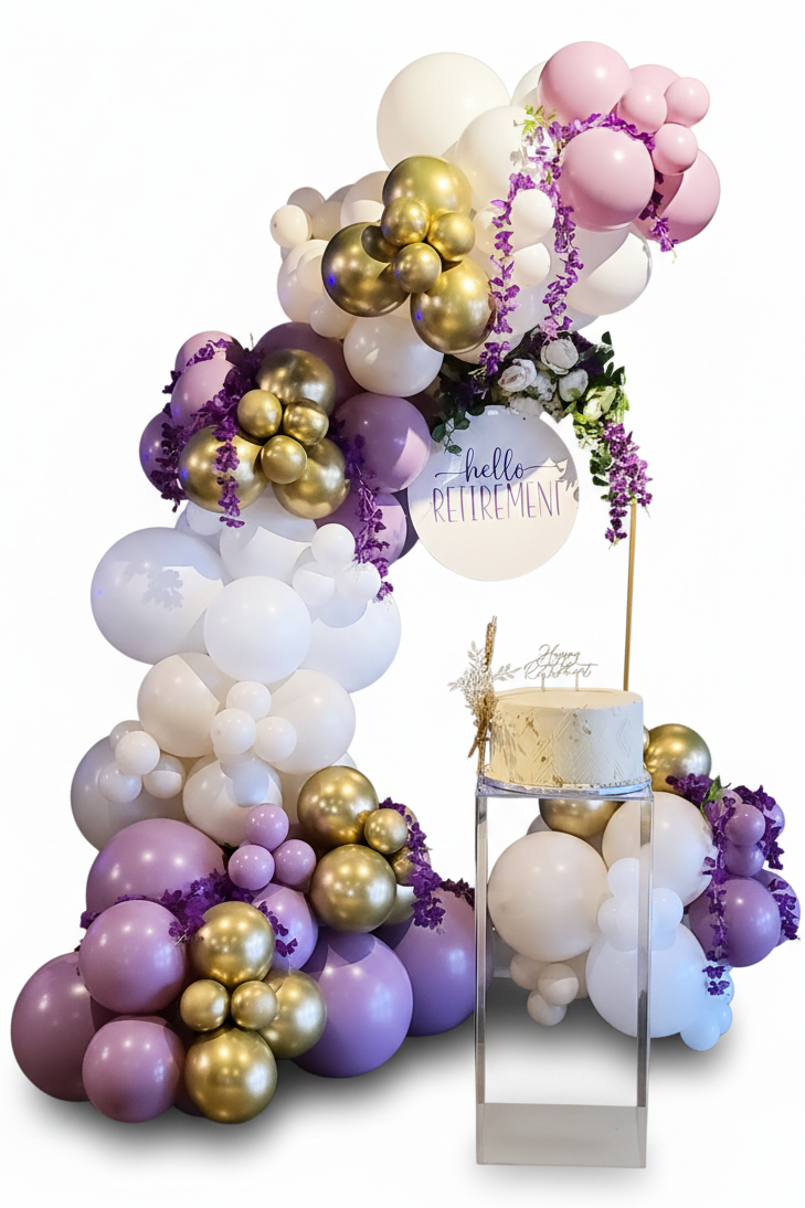 Spring Lilac Balloon Garland To Go