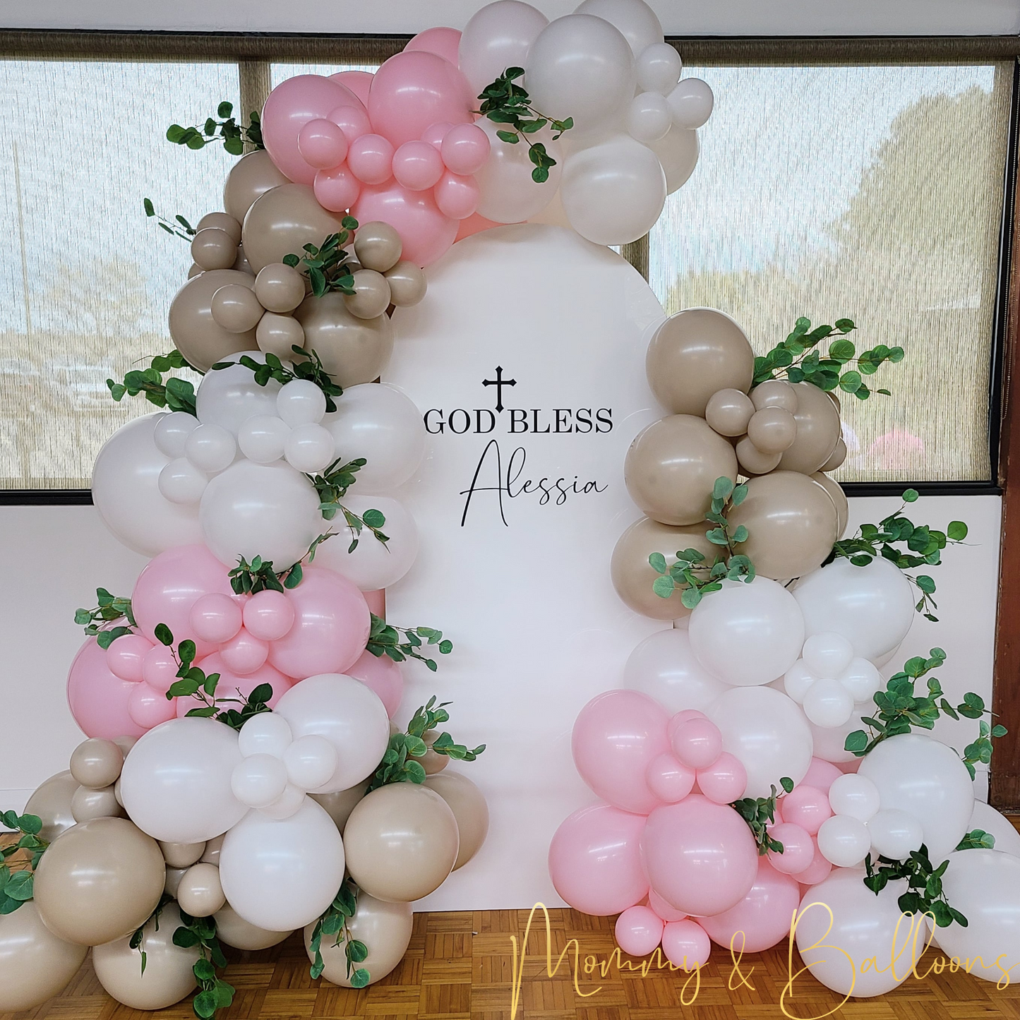 "God Bless Alessia" Balloon Decor Package