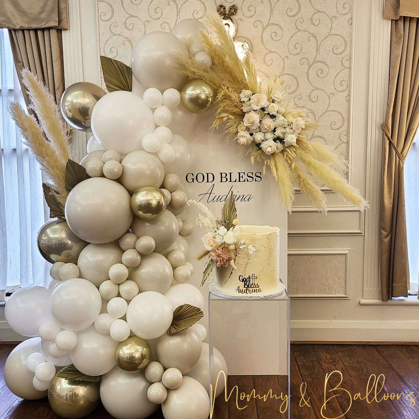 "God Bless Audrina" Balloon Decor Package