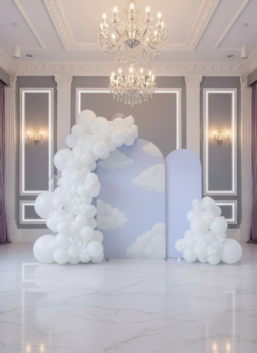 Organic Balloon Garland by Foot