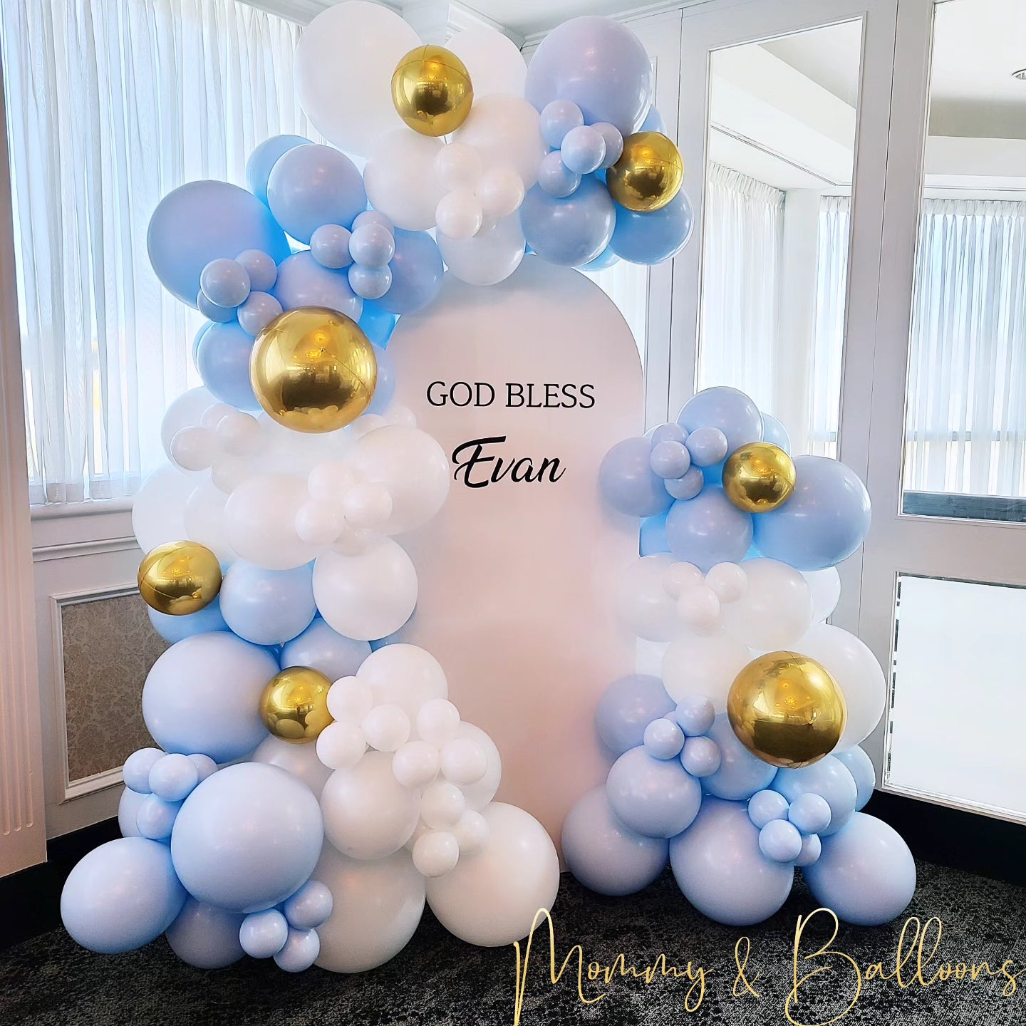 "God Bless" Balloon Decor Package