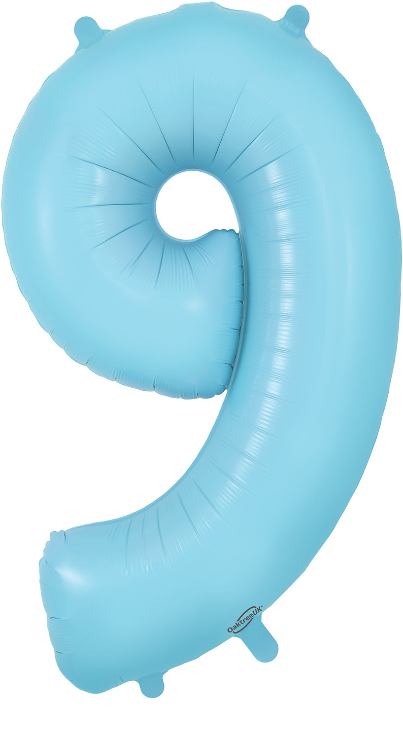 Foil Number Balloon 34" Matte Blue