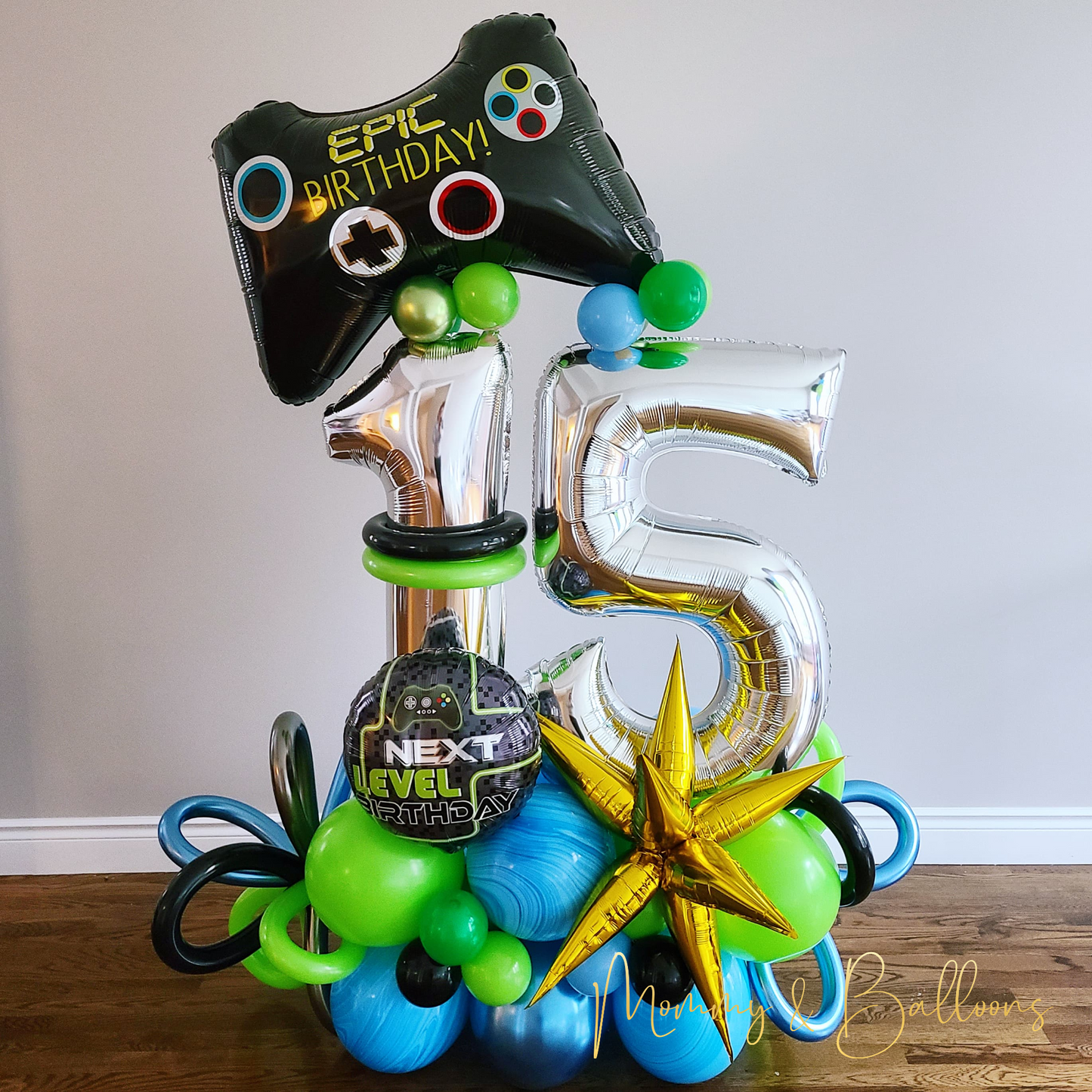 "Epic Birthday" Number Balloon Bouquet