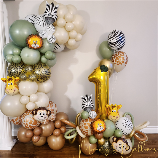 Safari Balloons Celebration Set