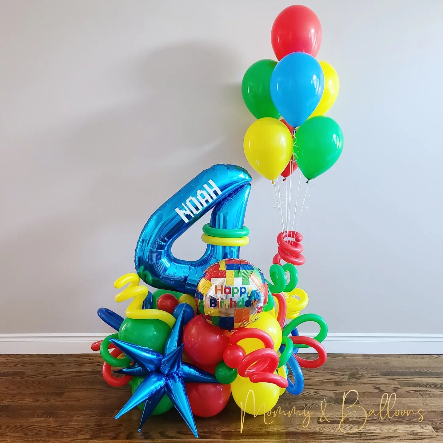 "LEGO" Number Balloon bouquet