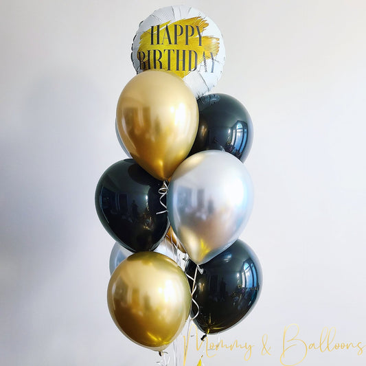 "Happy Birthday" Helium Bunch